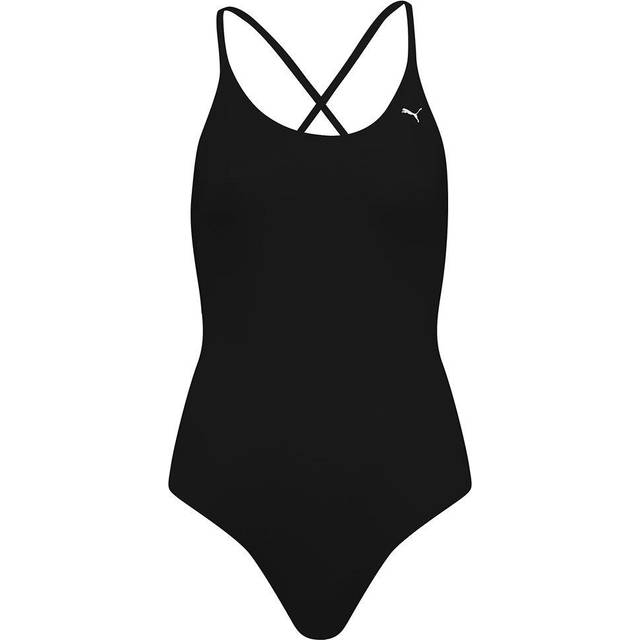 Puma Puma Swim V-Neck Crossback Swimsuit, baddräkt, dam