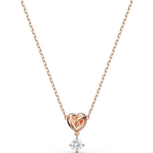 Lifelong Heart pendant, White, Rose gold-tone plated - OS