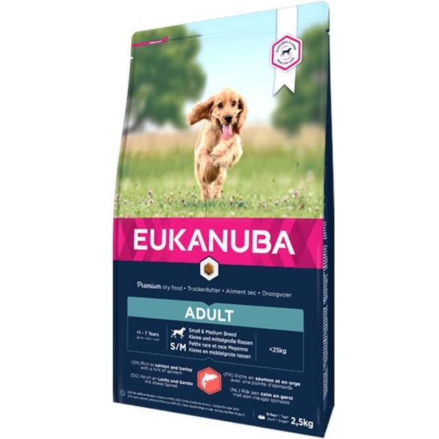 Dog Adult Small/Medium Salmon & Barley - 2,5 kg