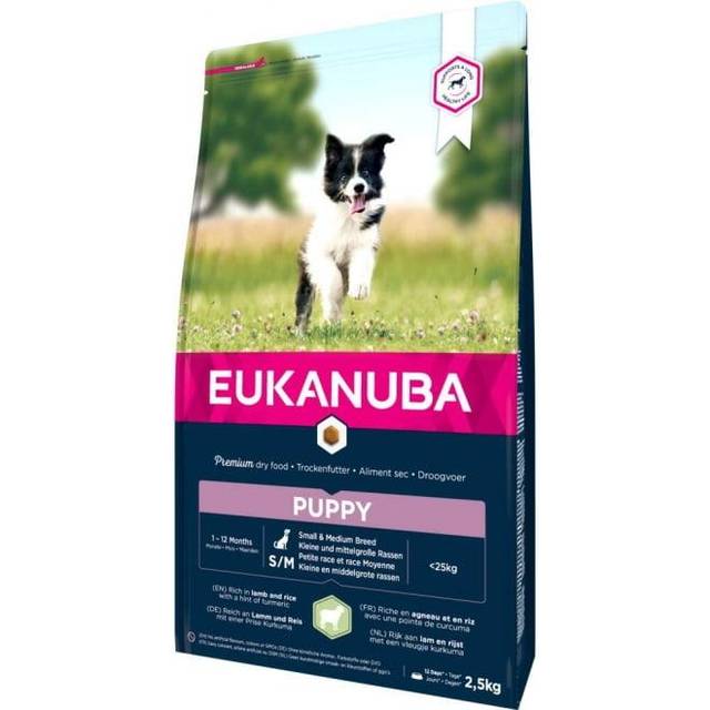 Eukanuba Dog Puppy & Junior Small/Medium Breed Lamb & Rice 2,5 kg