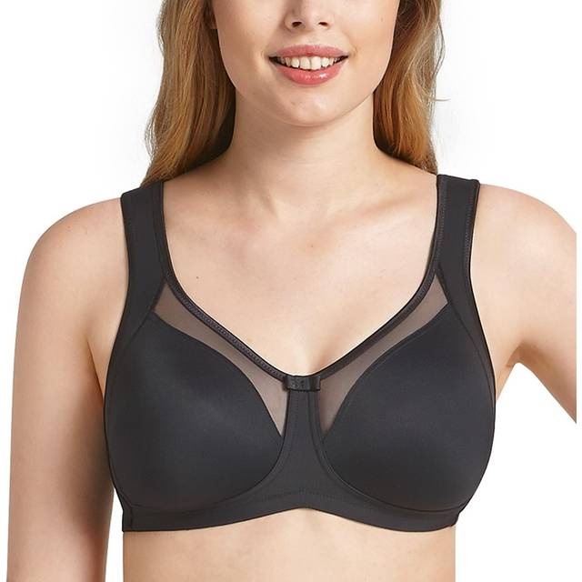 Anita Womens Clara Moulded Comfort Soft Cup Bra - Black Polyamide - Size 48C