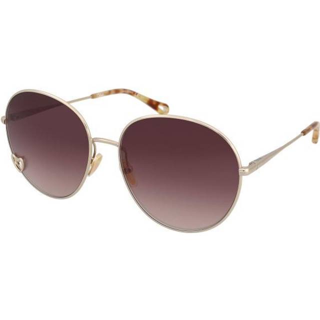 Chloé Chloe Round Womens Gold Brown Gradient CH0027S Metal (archived) - One Size