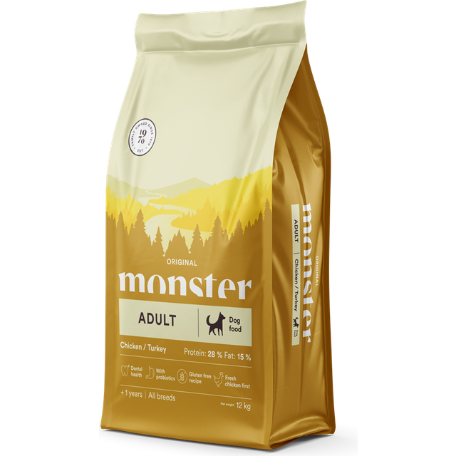 Monster Dog Adult Original Chicken/Turkey - 12 kg