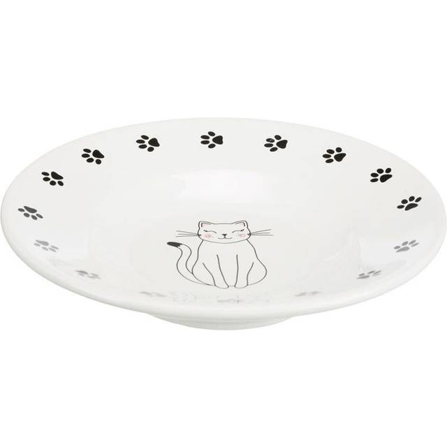 Trixie Ceramic Cat Dish for Short-Nosed Breeds - 0.2 litre