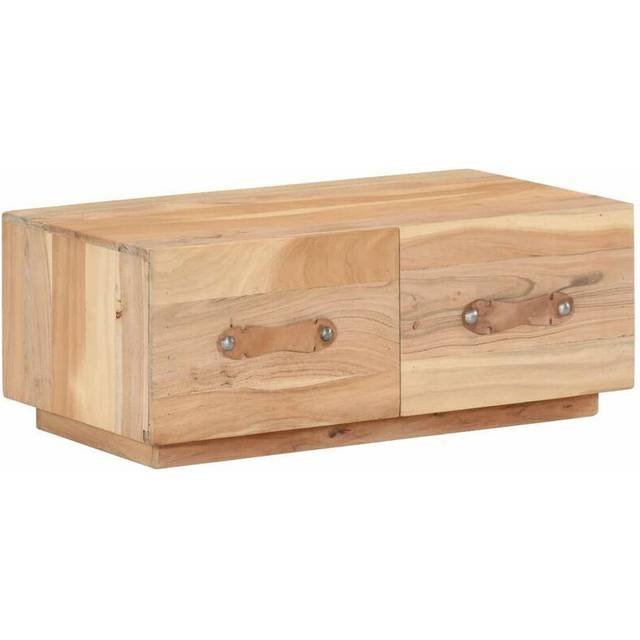 Soffbord 90x50x35 cm massivt återvunnet trä