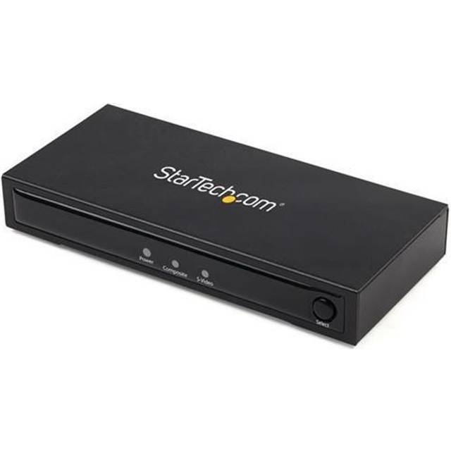 StarTech.com VID2HDCON2 S-video eller komposit till HDMI-omvandlare med ljud (720p, NTSC & PAL, HDMI Upscaler, Mac och Windows)