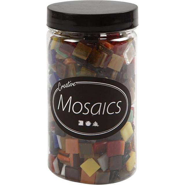 Glasmosaik 10x10 mm Olika Färger 454 g