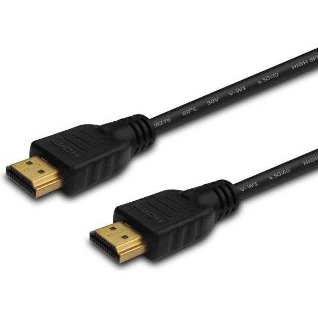 SAVIO CL-34 - HDMI-kabel med Ethernet - 10 m