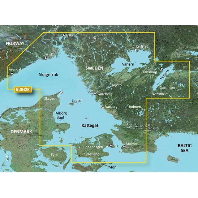 BlueChart G3 mSD/SD Oslo till Trelleborg (SE)