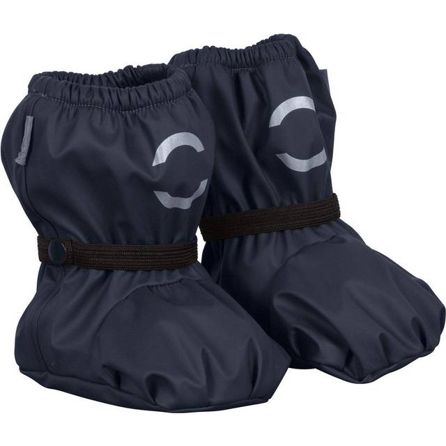 MIKK-LINE Pu Rain Footies W. Fleece Recycled |Blå |74