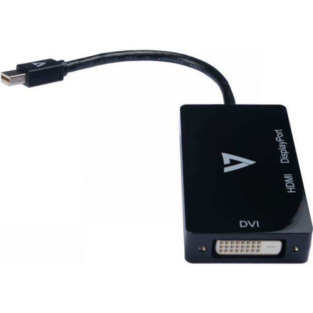 V7 Mini DisplayPort Adapter (m) to DisplayPort, HDMI or DVI (f)