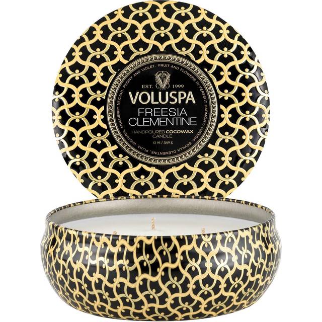 Voluspa Freesia Clementine 3-Wick Tin Candle