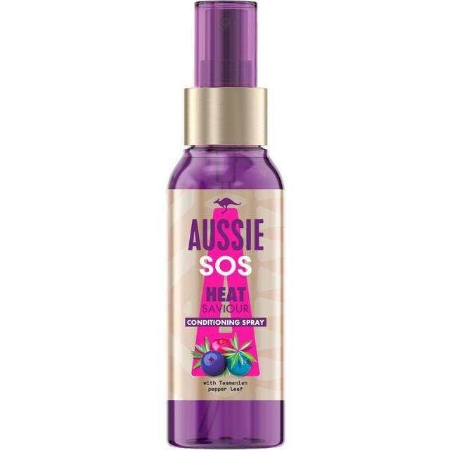 Aussie Heat Protector Spray For Hair, SOS Instant Heat Saviour Heat Protection Spray For Hair, Lightweight Protection From Heat Damage, Designed