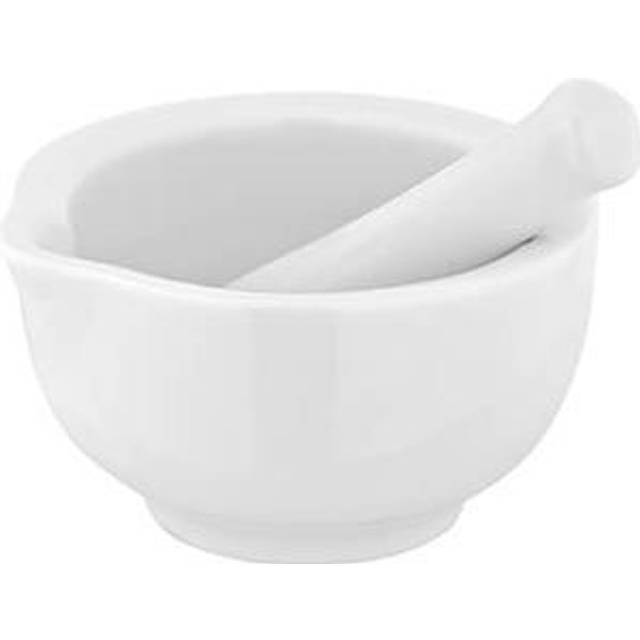 Judge Pestle and Mortar, 8cm, White, 8 cm
