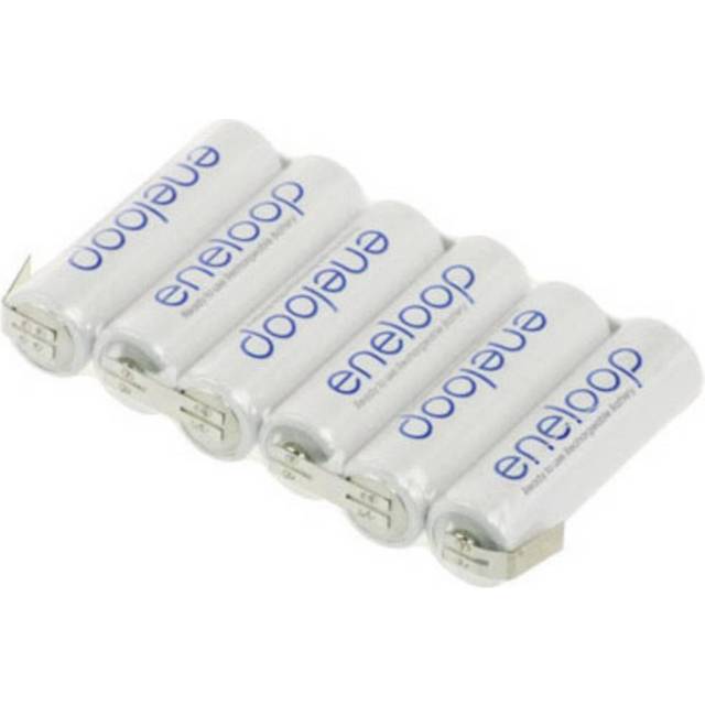 Panasonic eneloop Reihe F1x6 Batteripack Antal celler: 6 Batteristorlek: AA (R6) U-lödfana NiMH 7.2 V 1900 mAh