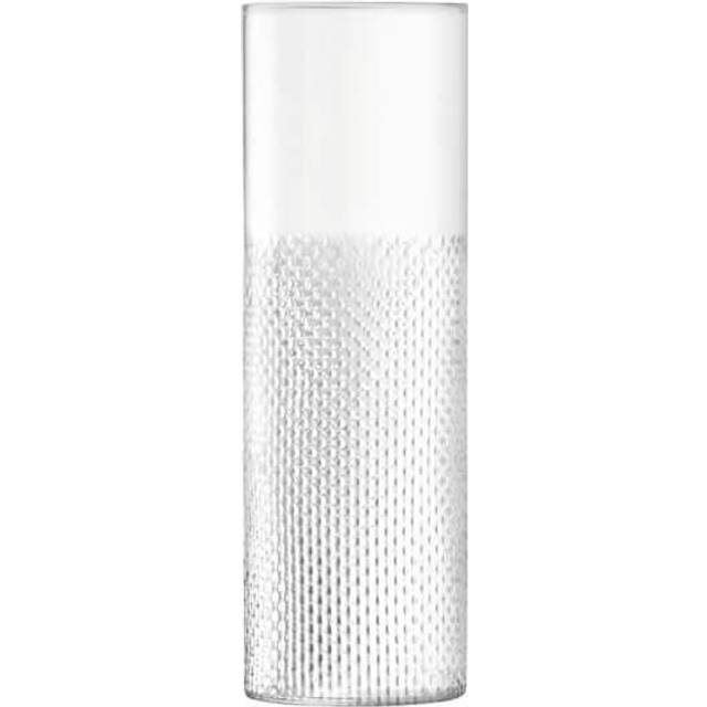 LSA Wicker Vase - clear - H40cm