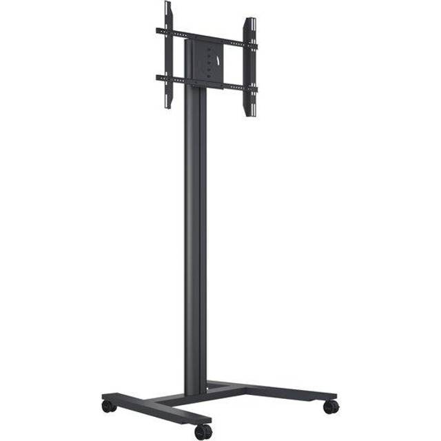 Multibrackets Public Display Stand 210 HD Single - Vagn - för platt panel - låsbar - aluminium - silver - skärmstorlek: 55"-80" - monteringsgränssnitt: upp till 800 x 500 mm
