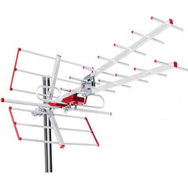 Active tv digital antenna aerial full hd outdoor dvb-t2 hevc hdtv vhf lte filter
