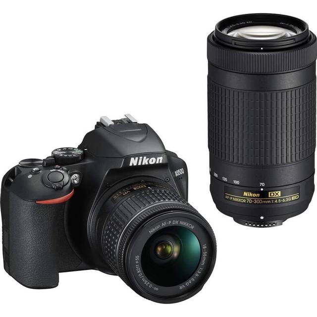 NIKON D3500 KIT 18-55mm VR+70-300MM VR+32GB card+Bag+55&58mm Protector