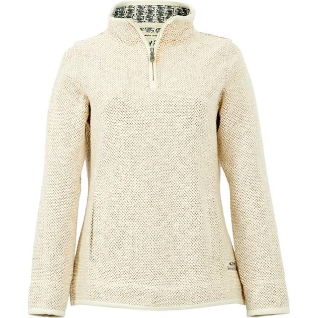 Weird Fish Aria 1/4 Zip Fleece: Ecru: 10 Size: 10, Colour: Ecru