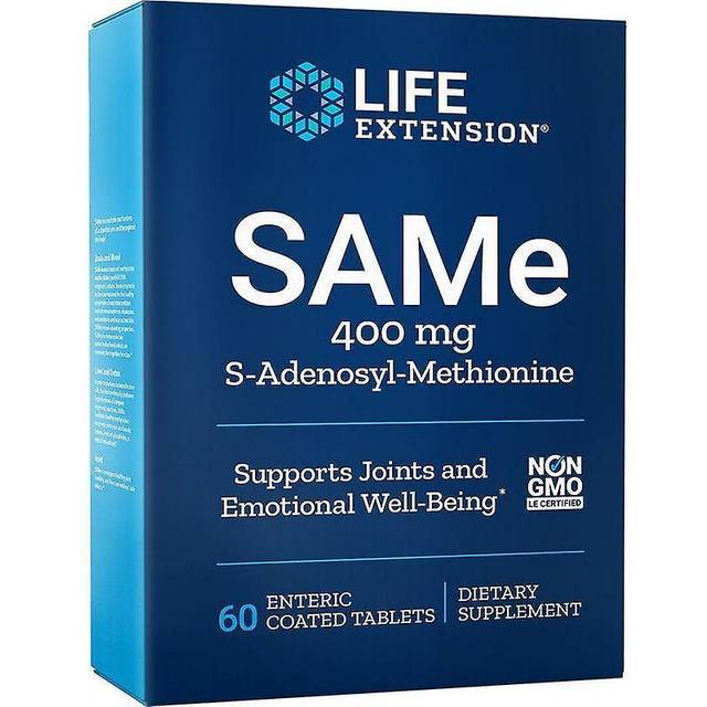 Life Extension SAMe S-Adenosyl-Methionine, 400mg - 60 enteric coated tabs