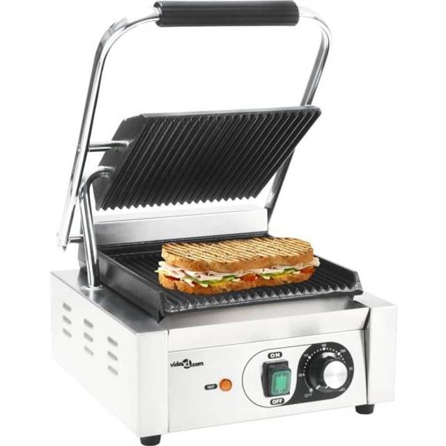 Paninigrill rostfritt stål 1800 W 31x30,5x20 cm