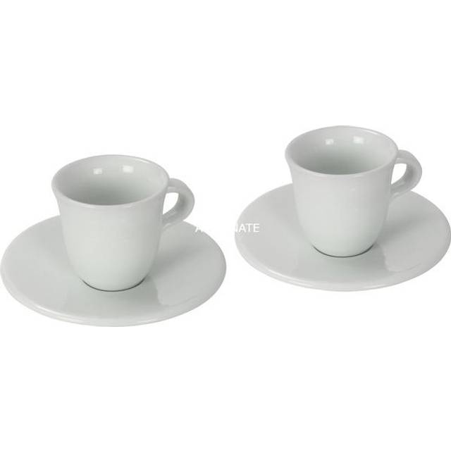 DELONGHI DLSC308 Ceramic Espresso Cups - Twin Pack, White
