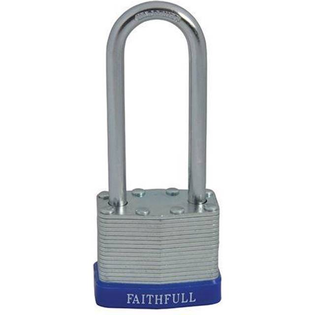 Faithfull Laminated Steel Padlock 40mm Extra Long