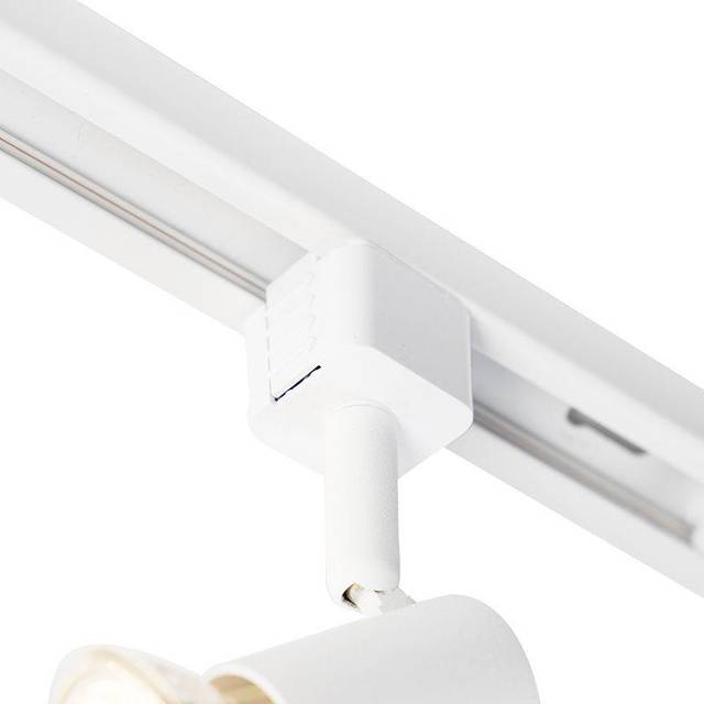Qazqa - Modern Track Lighting with 5 Spotlights White 1-Phase - Iconic Jeany