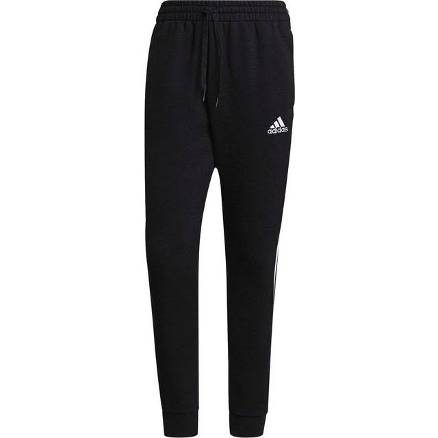 Adidas Mens Essentials Fleece Tapered Cuff 3-Stripes Pant Size: Large, Colour: Regular