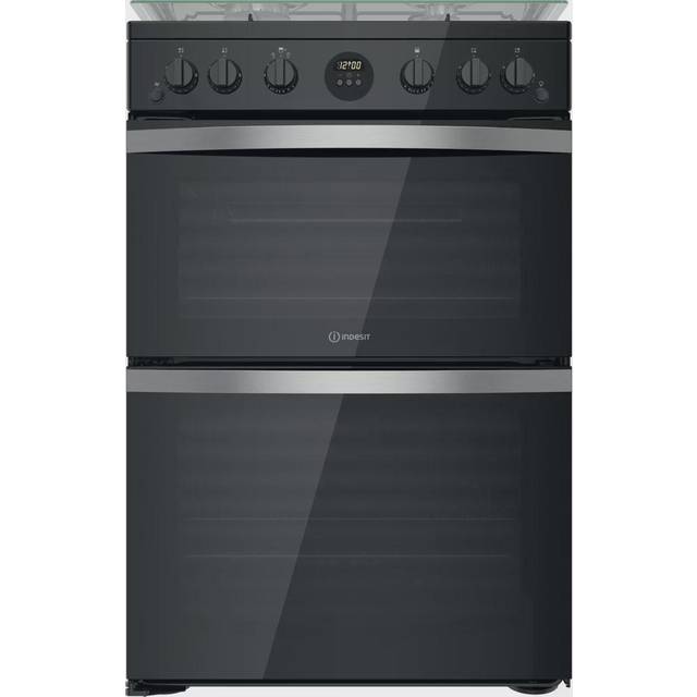 Indesit ID67G0MCB/UK 60Cm Gas Double Cooker