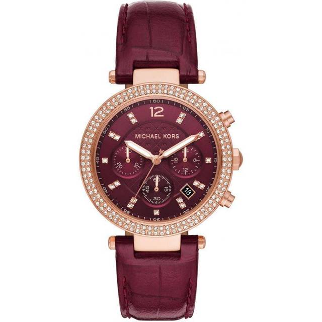 Michael Kors MK6986 Chronograph Ladies Watch - Purple (One Size)