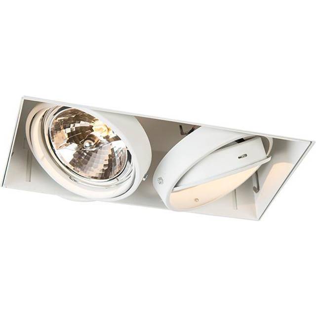 Recessed Spotlight White Rotatable and Tiltable AR111 Trimless 2-Light - Oneon