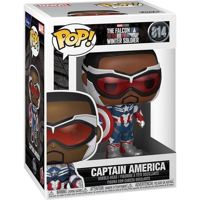 Funko POP: Captain America Sam Wilson Figure - Blue&#47;Red&#47;White (One-Size)