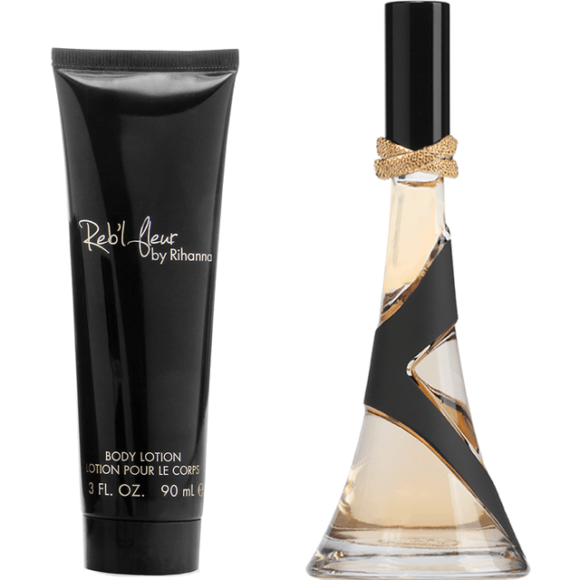 Rihanna Reb'l Fleur Eau De Parfum 50ml Gift Set 50ml EDP 90ml Body Lotion Perfume