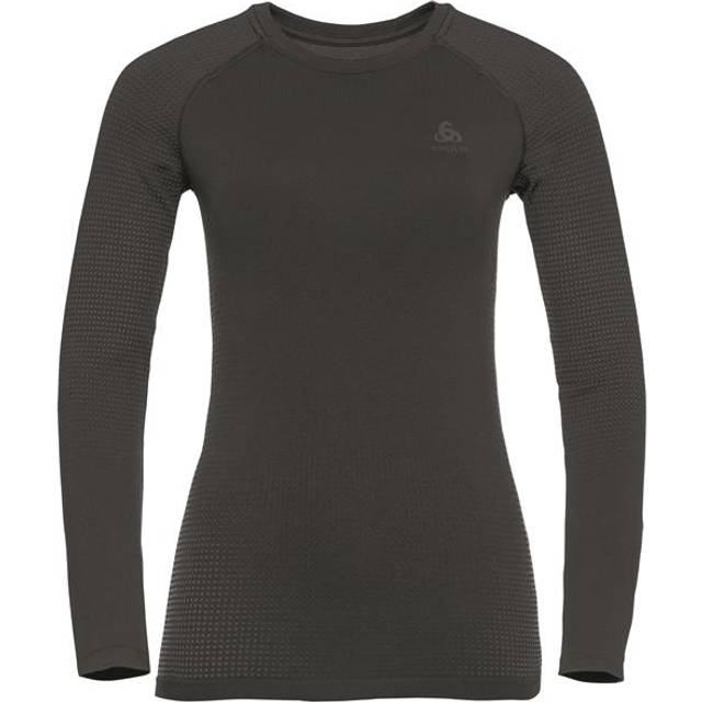 Women's Performance Warm Long Sleeve Base Layer Top, Black - 12