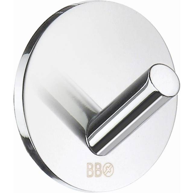 Beslagsboden Enkelkrok Design Mini Självhäftande Ø30mm (Förkromad)