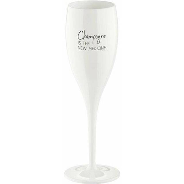 Koziol Cheers champagneglas 10 cl 6-pack Champagne the new medicine - Vit