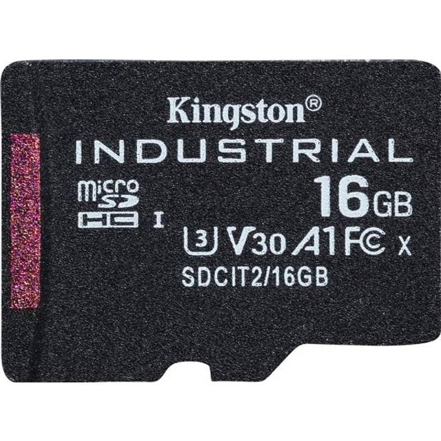 Kingston Technology Industrial 16 GB MicroSDHC UHS-I Class 10
