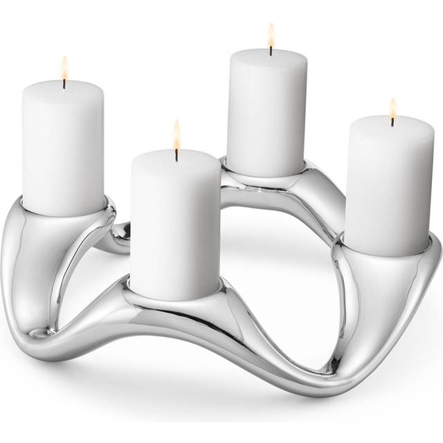 Georg Jensen Cobra candle sticks Ø33 cm Stainless steel