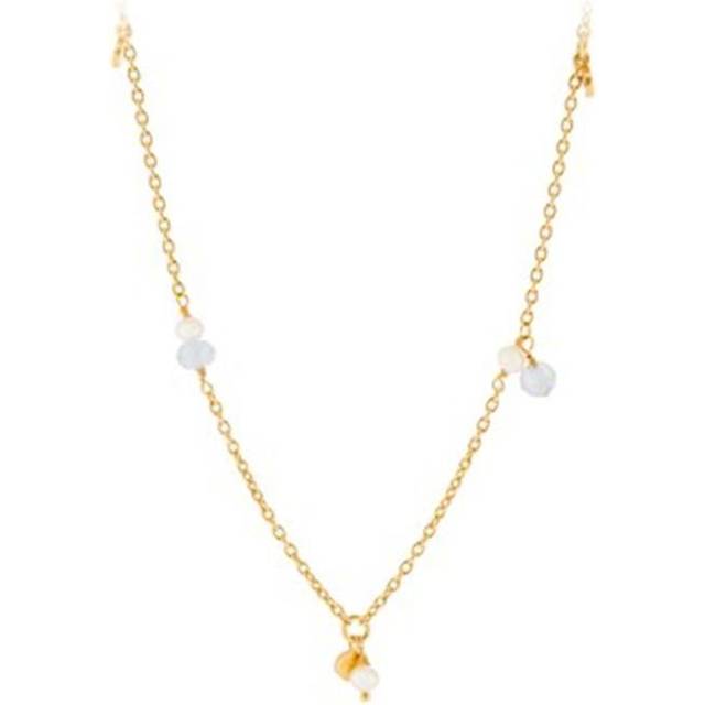 Afterglow Sea Necklace - Förgyllt-Silver Sterling 925 (42-48 cm)