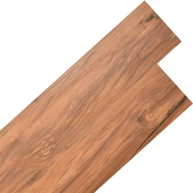 vidaXL Self-adhesive PVC Flooring Planks 5.02 m 2 mm Elm Nature, Brown