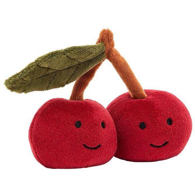 Jellycat Fabulous Fruit Cherry Soft Toy - red/green/brown - one size