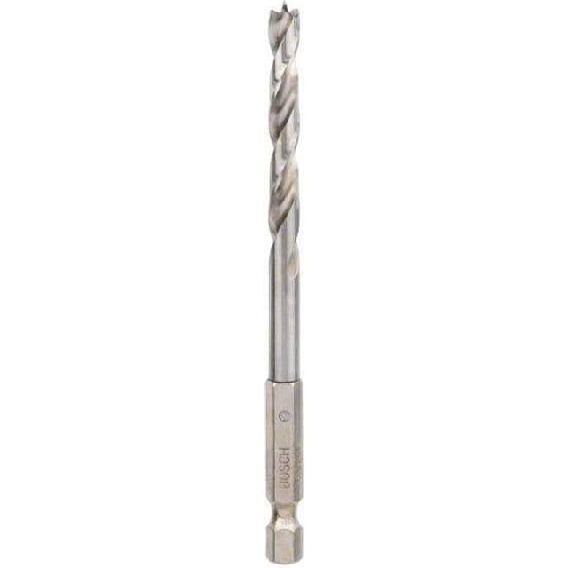 Bosch 6 x 63 x 106mm HSS Brad Point Drill Bit with 1/4" Hex Shank - 2- you get 5