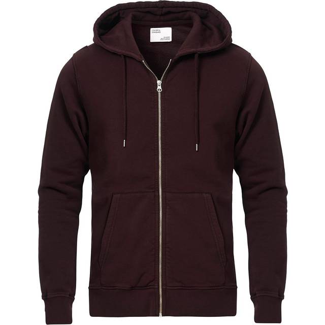 Zip-up hoodie Colorful Standard Classic Organic oxblood red - Rouge