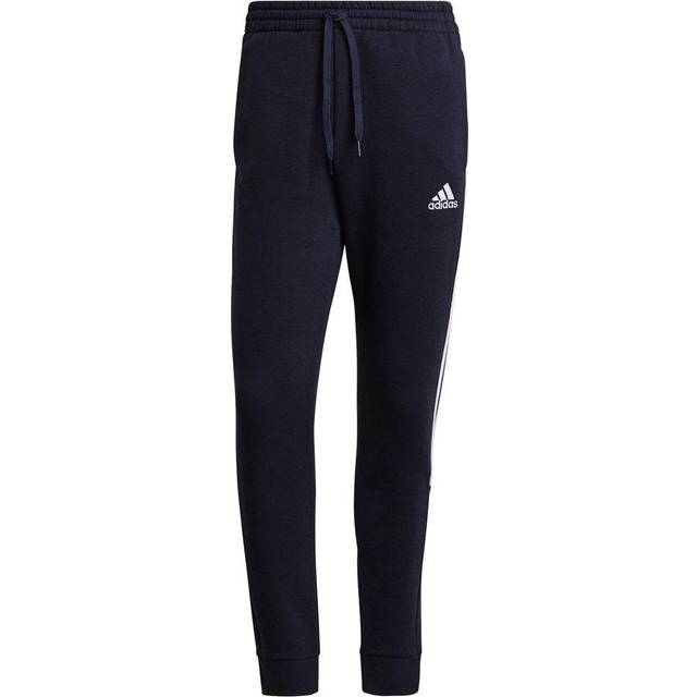 Essentials French Terry Tapered Cuff 3-Stripes Joggers - Legend Ink / White - 2XL