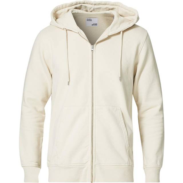 Zip-up hoodie Colorful Standard Classic Organic ivory white - Blanc