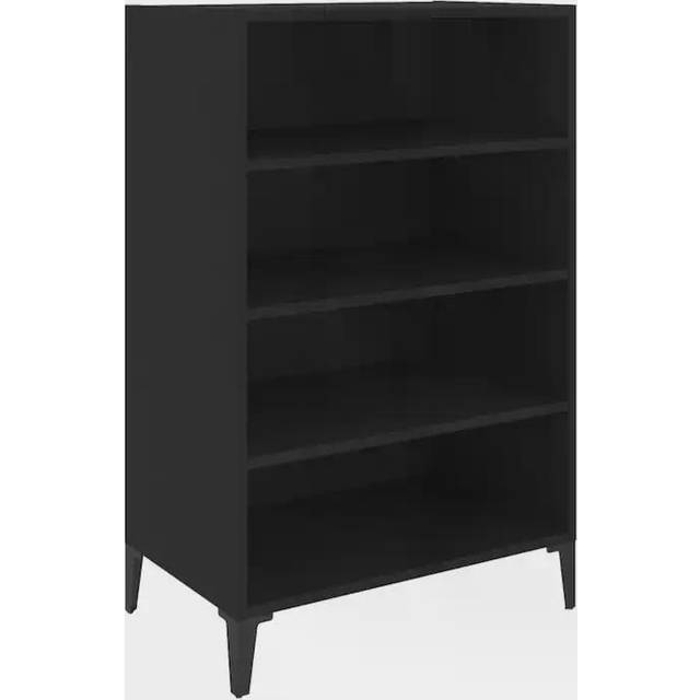 vidaXL Sideboard High Gloss Grey 57x35x90 cm Engineered Wood