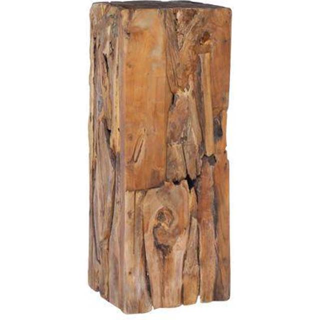 Vidaxl Side Table 30X30X80 Cm Solid Teak Wood, Brown