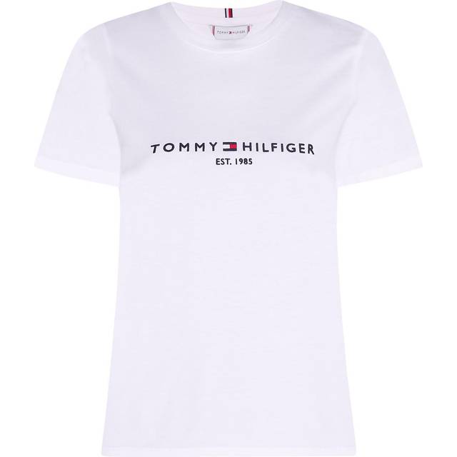 Tommy Hilfiger for woman. WW0WW31999 Heritage T-shirt white (M), Casual, Short sleeve, Organic Cotton, Sustainable